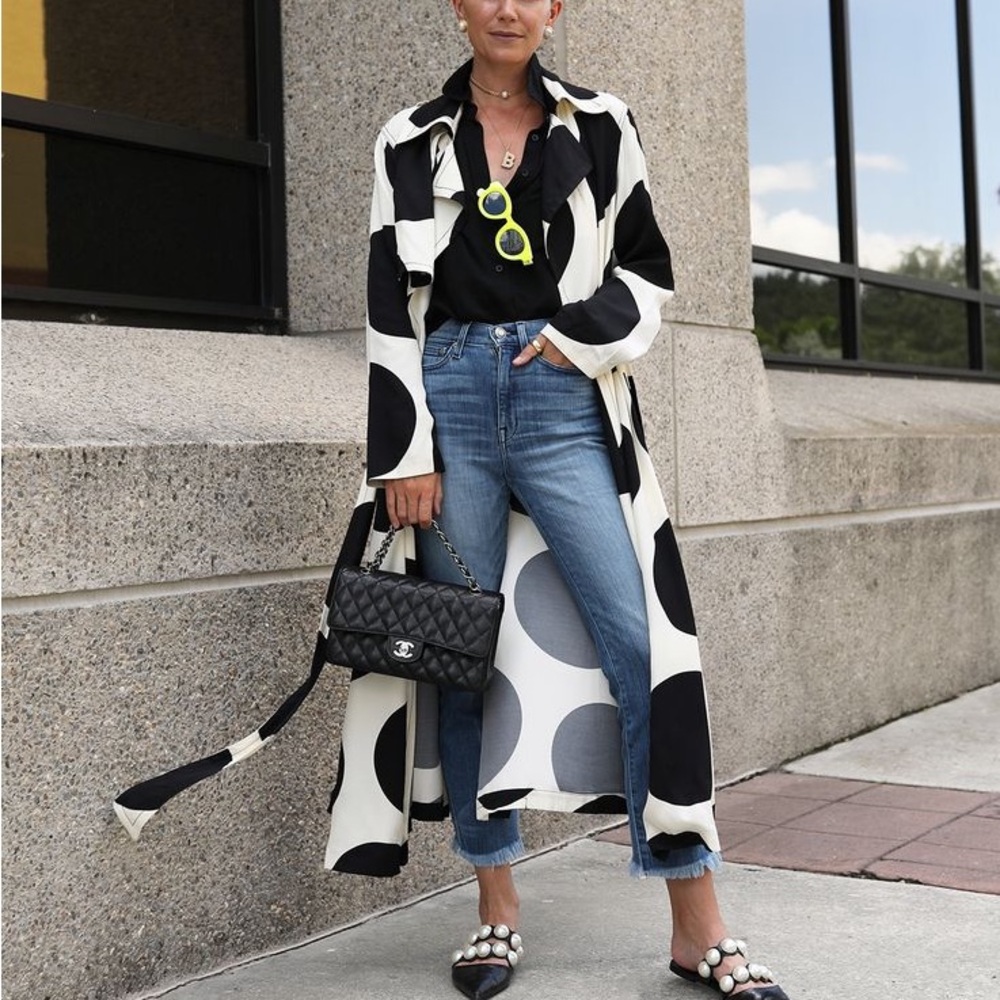 Zara Polka Dot Trench Coat